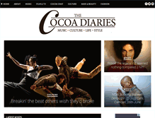 Tablet Screenshot of cocoadiaries.com
